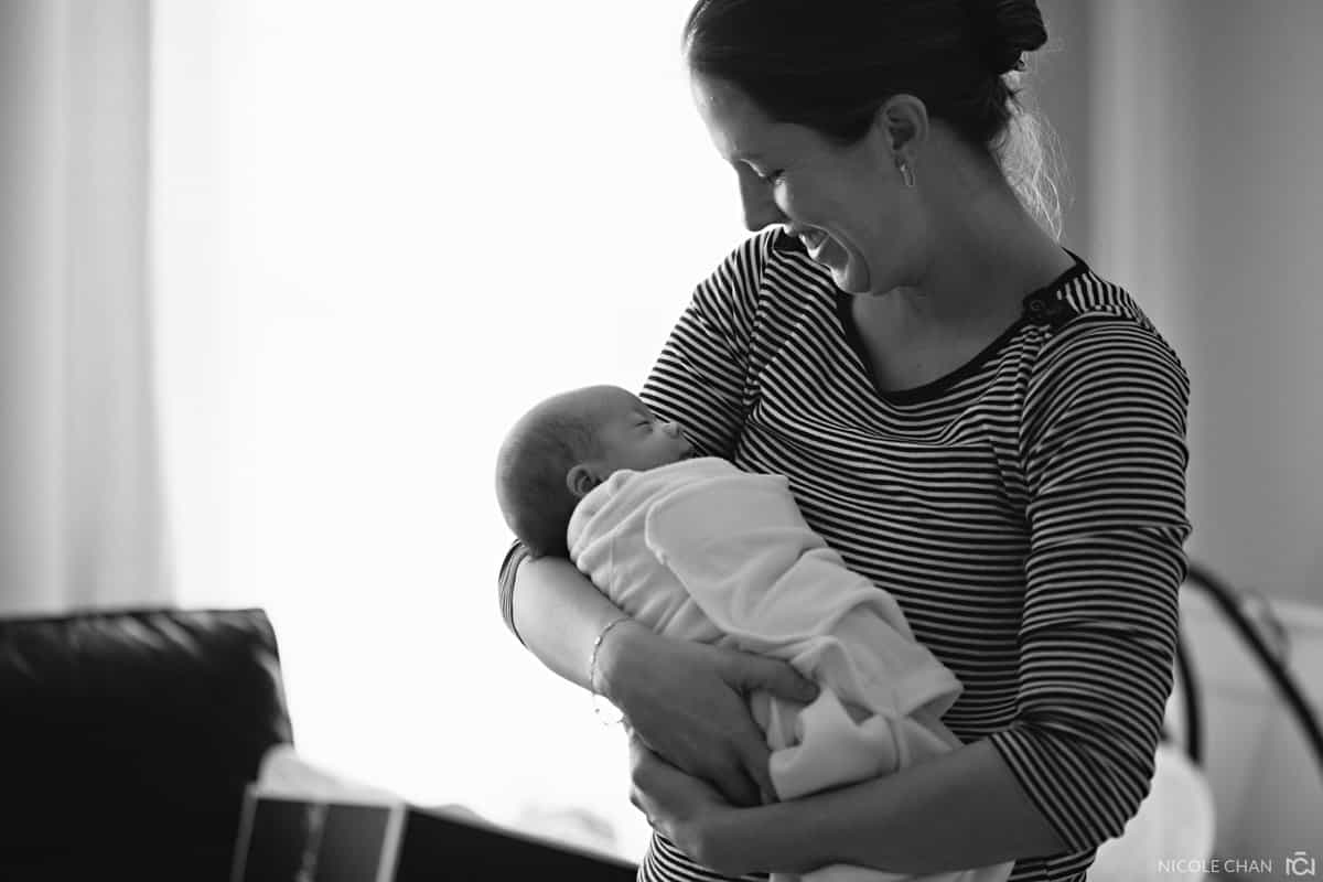Boston newborn portrait photographer natural and candid Nicole Chan