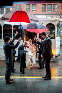 Boston Lenox Hotel wedding photos on a rainy fall wedding day