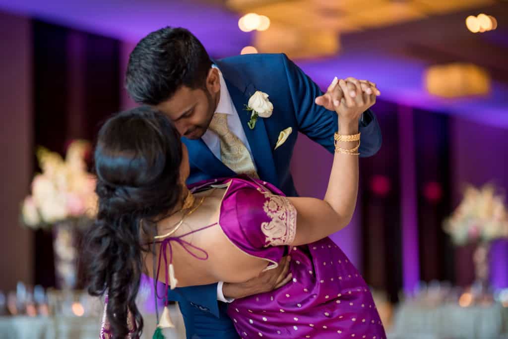 Indian Boston InterContinental Hotel ballroom wedding