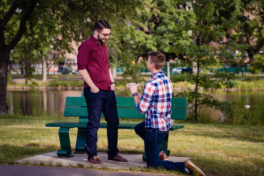 Same-sex Boston Charles River Proposal Photographer Nicole Chan