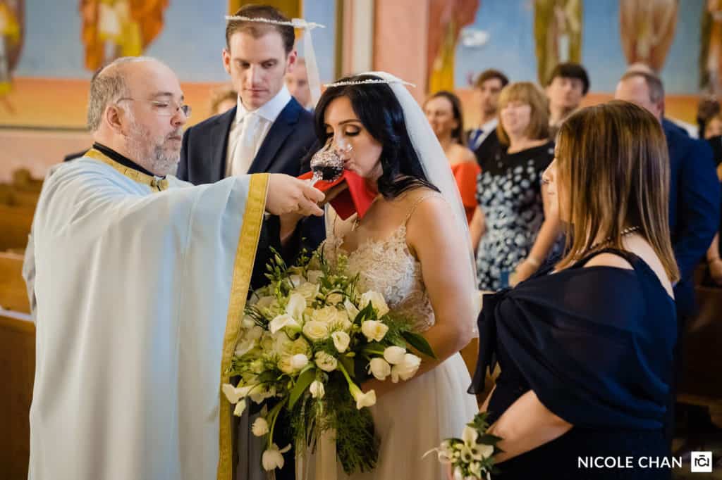 Saint Catherine Greek Orthodox Church wedding by Nicole Chan Photography