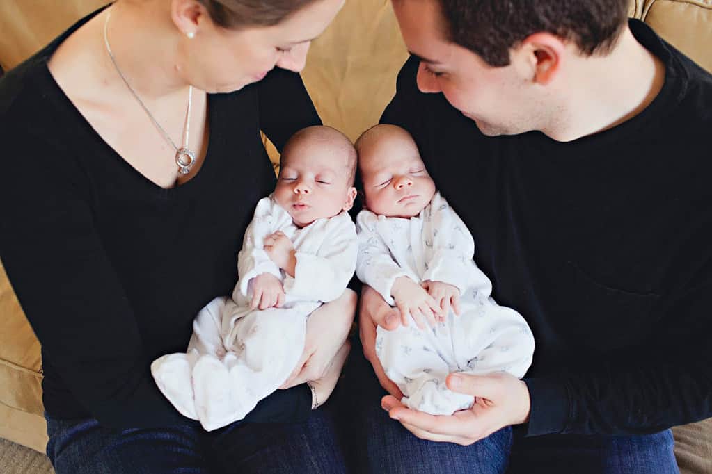 newborn twins - Boston newborn photographer by Nicole Chan Photography